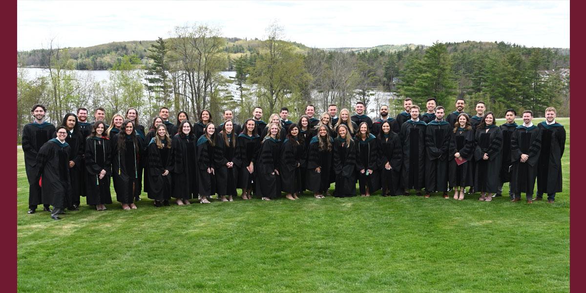 NH DPT Students Celebrate Hooding in Rindge